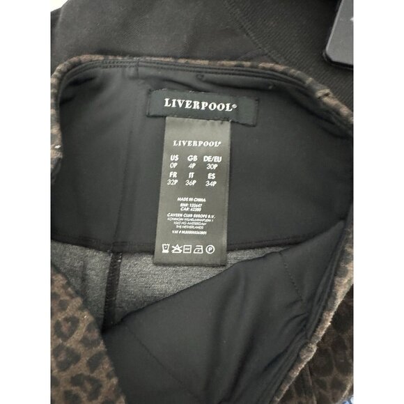 Liver Pool women's Reese Ankle Leggings Cheetah animal print pull on size OP - Picture 7 of 11